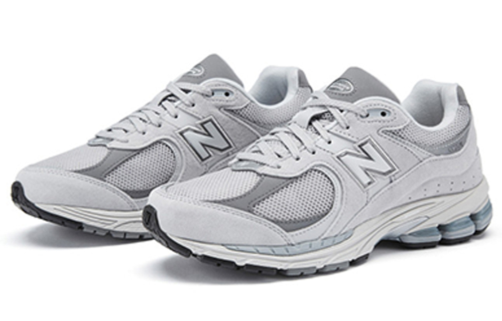 New Balance NB 2002R retro all-match gray series shock absorption, non-slip, wear-resistant, breathable, wrapping, lightweight, low-cut casual running shoes for men and women with the same style of cloud gray