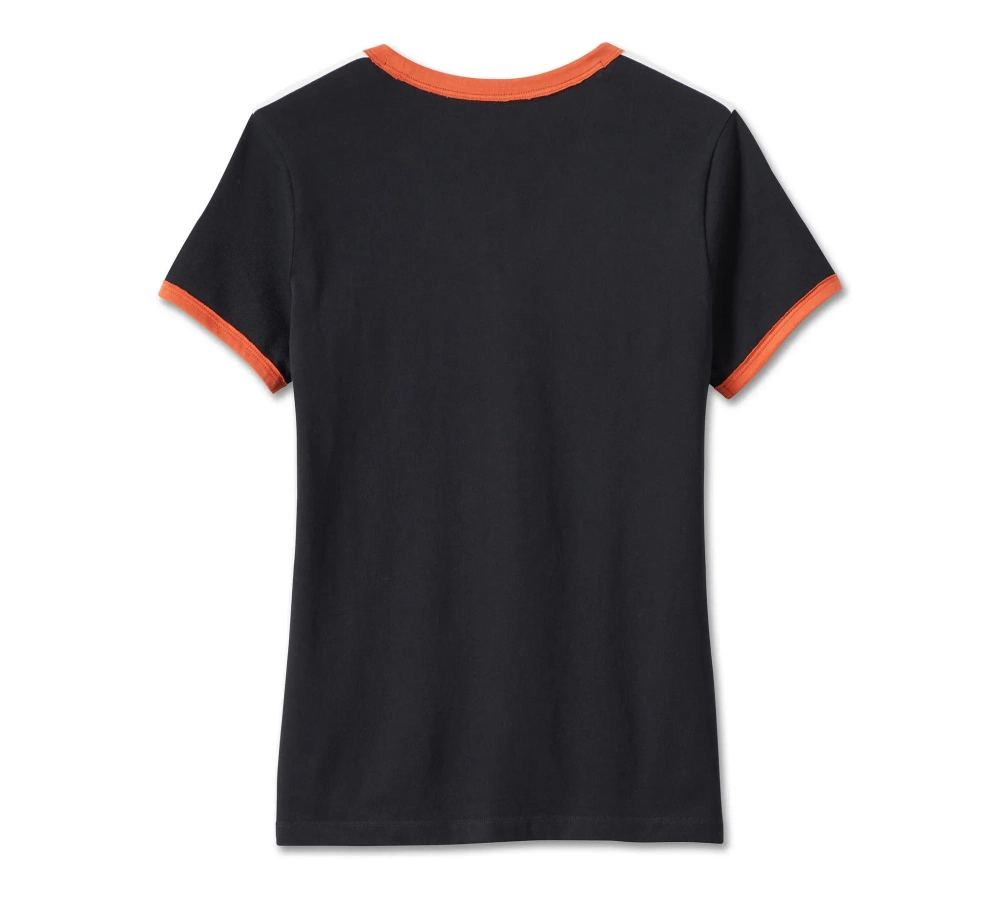 Футболка Iconic V-Neck Shoulder Stripe Harley-Davidson