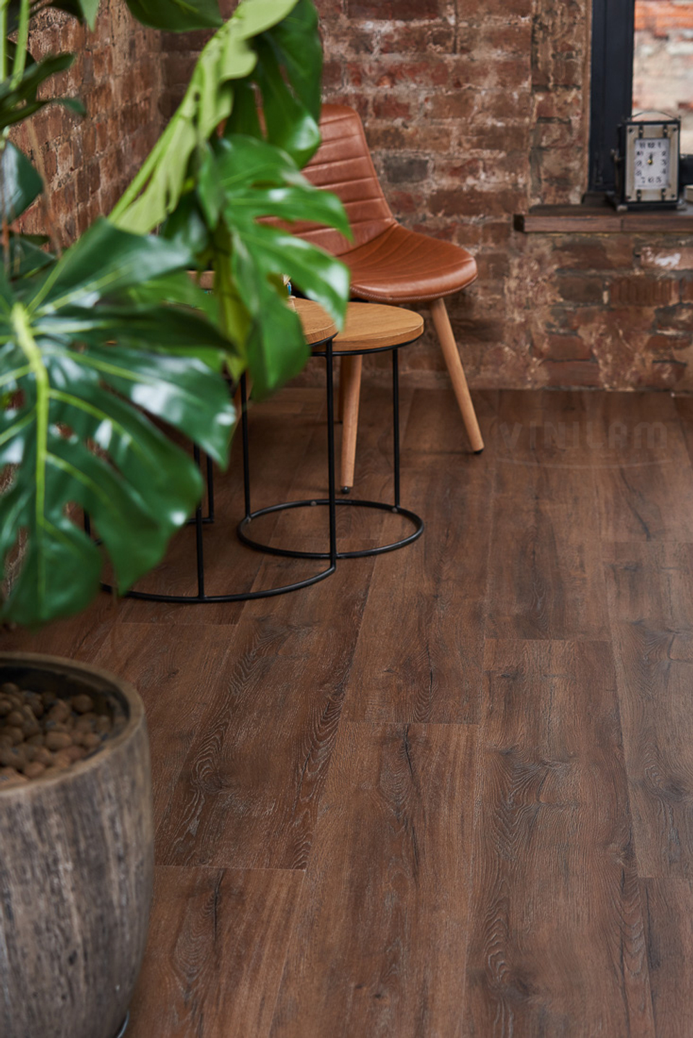 LVT-плитка VINILAM CERAMO GlueXXL 8885-EIR ДУБ БЁРН