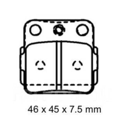 Колодки тормозные GM-03030S G-brake (MCB561, FDB381)