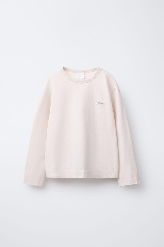 ZARA Х BENSIMON® ФУТБОЛКА С ДЛИННЫМИ РУКАМИ, БЛЕДНО-РОЗОВЫЙ