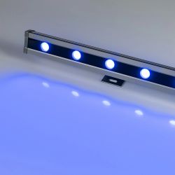 Светодиодный прожектор AR-LINE-1000L-48W-24V RGB-Warm3000 (Grey, 15x45 deg, DMX512) (Arlight, Закрытый) 027958