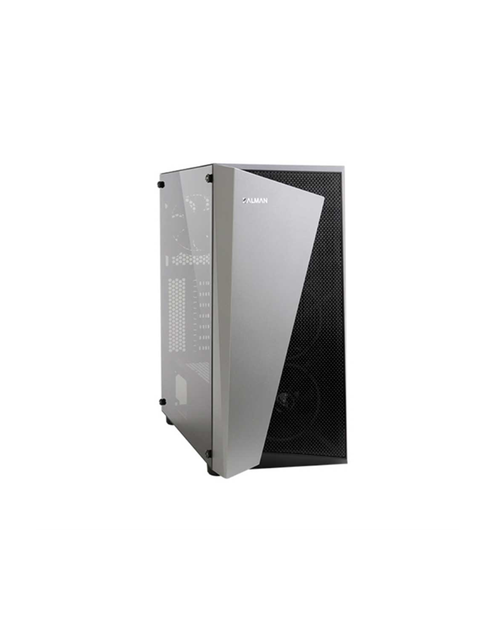 Корпус ZALMAN S4 Plus, ATX, BLACK, WINDOW, 2x3.5", 1x2.5", 2xUSB2.0, 1xUSB3.0, FRONT 2x120mm RGB, REAR 1x120mm RGB