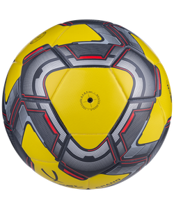 Мяч футбольный Grand №5, желтый/серый/красный