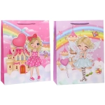 Пакет подарочный «Мир принцесс» 31*40*12 см, микс