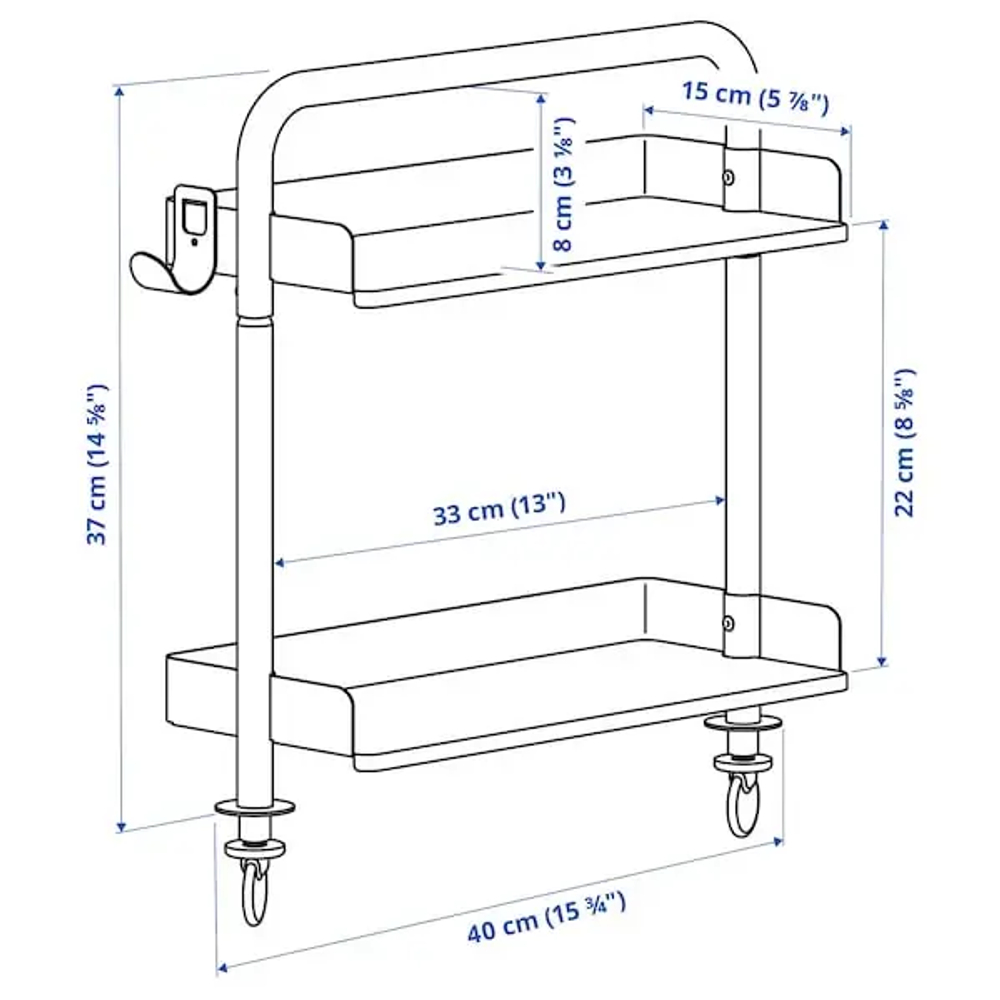 Письменный стол - IKEA RELATERA/РЕЛАТЕРА ИКЕА, белый/зеленый