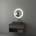 Зеркало Evoform с LED-подсветкой 19 W 60х60 см Сенсорный выключатель Нейтральный белый свет