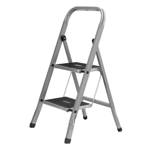 Стремянка 2 ступени стальная с противоскользящими накладками Сибртех