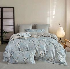 Постельное белье  Asabella 2201 фланель, тенсель с хлопком