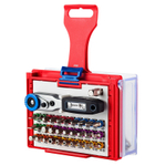 Набор вставок (бит) 1/4&quot;, TORX, HEX, Pozidriv, Phillips, Slotted, 33 предмета МАСТАК 058-10033C