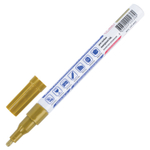 Маркер-краска лаковый (paint marker) 2 мм золотой нитро-основа алюминиевый корпус BRAUBERG PROFESSIONAL PLUS (12 штук в упаковке)