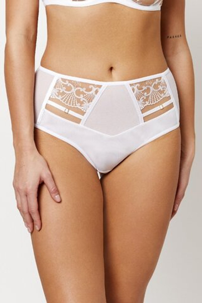 AVRIL WHITE Трусы высокие SUBTILLE