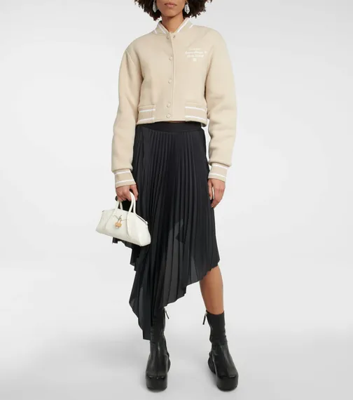 Кожаная сумка через плечо Givenchy Antigona Stretch Mini белый