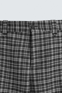 ZARA HARRY LAMBERT X DISNEY БРЮКИ В КЛЕТКУ, СЕРЫЙ