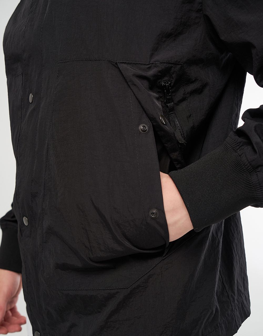 Купить Ветровка We Don’t Care Crinkle Nylon Windrunner Jacket Black Ветровка We Don’t Care Crinkle Nylon Windrunner Jacket Black