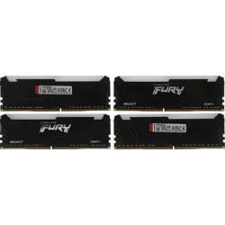 Оперативная память Память оперативная / Kingston 32GB 2666MT / s DDR4 CL16 DIMM (Kit of 4) FURY Beast RGB