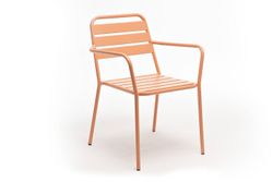 "Дионис" стул стальной, цвет светло-коралловый