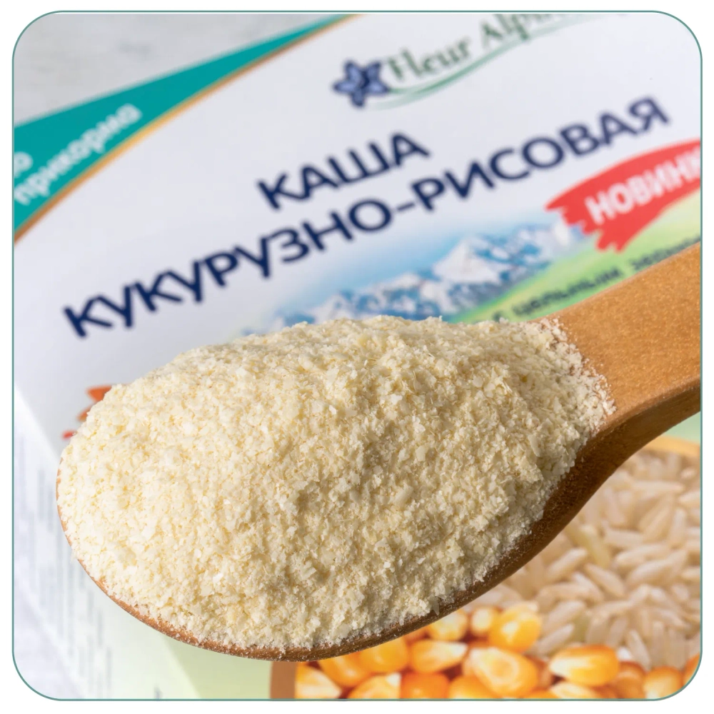 Каша безмолочная Fleur Alpine кукурузно-рисовая 175г с 5 месяцев