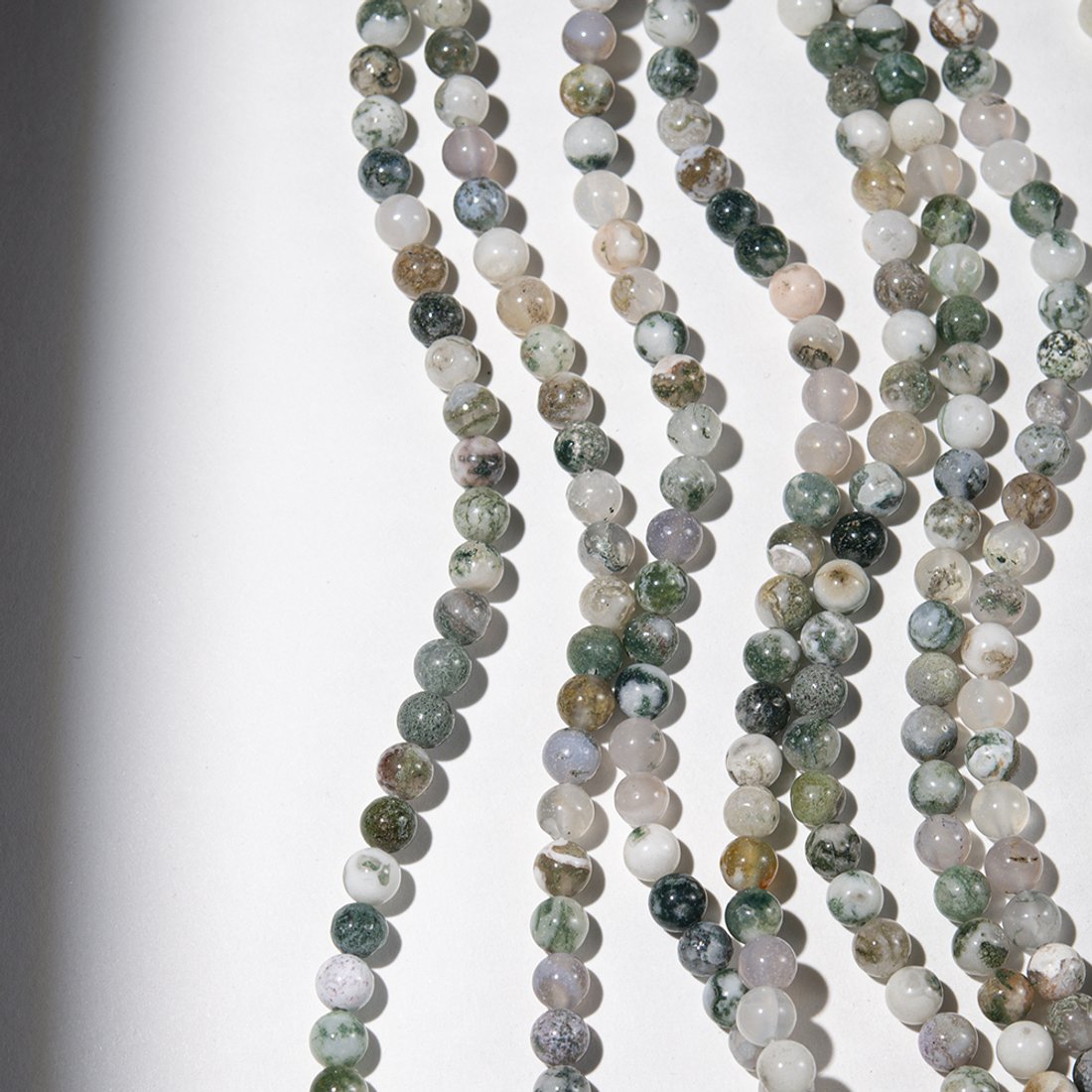 Моховой агат натуральный, шар 6,3мм