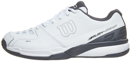 Мужские кроссовки теннисные Wilson Rush Comp LTR - white/white/ebony