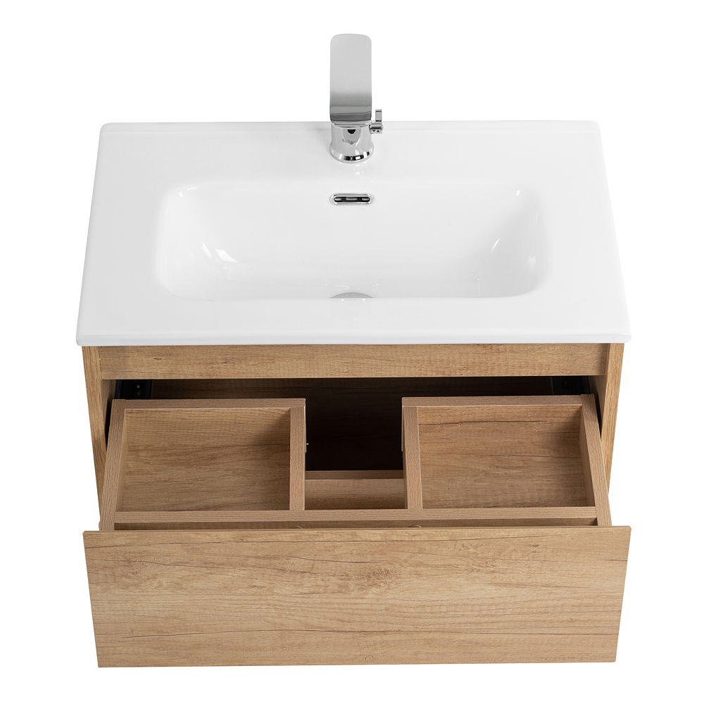 Тумба подвесная с раковиной BelBagno KRAFT 39-500/390-2C-SO-RNN
