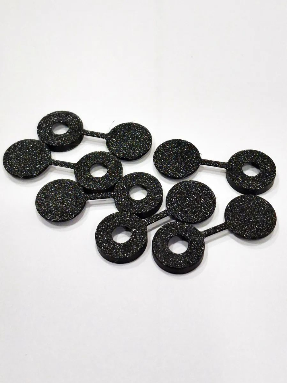 Пластиковые заглушки для саморезов, черные - 100 шт.