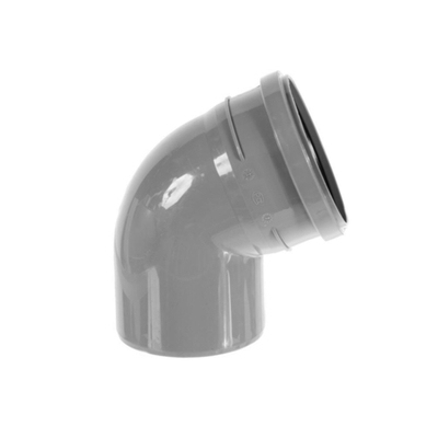 ПП Отвод канализационный серый 50х30