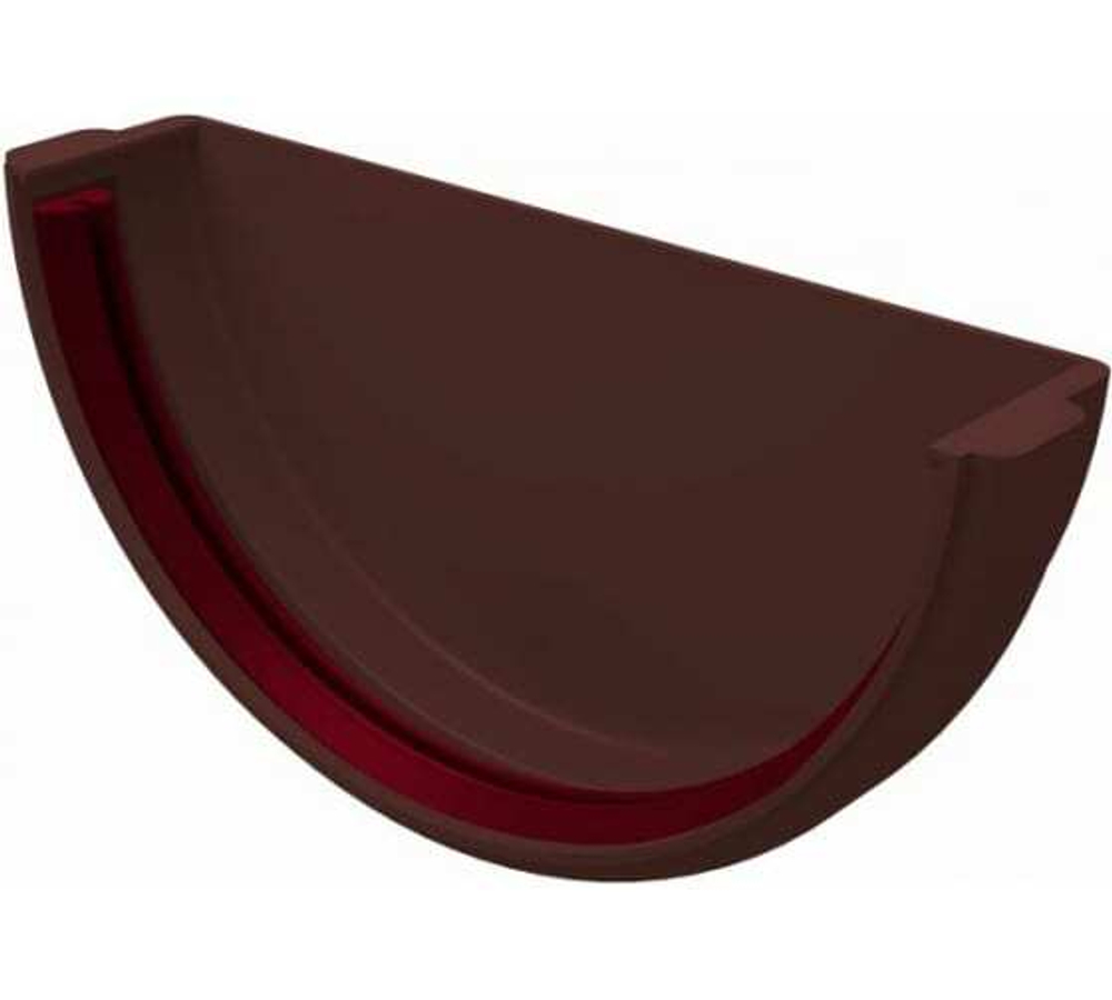 Заглушка желоба универсальная ПВХ стандарт шоколад GL