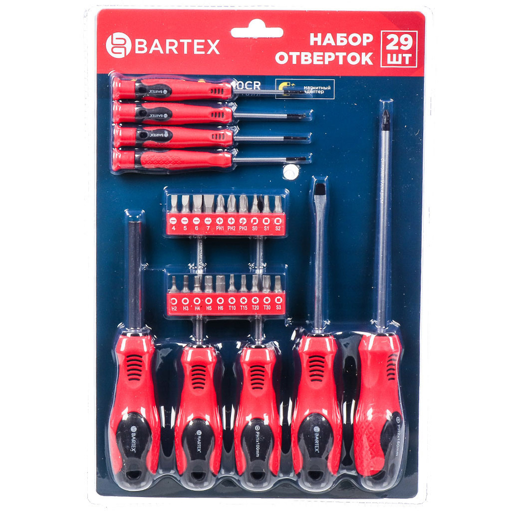 Набор отверток 29 пр, Bartex, с насад