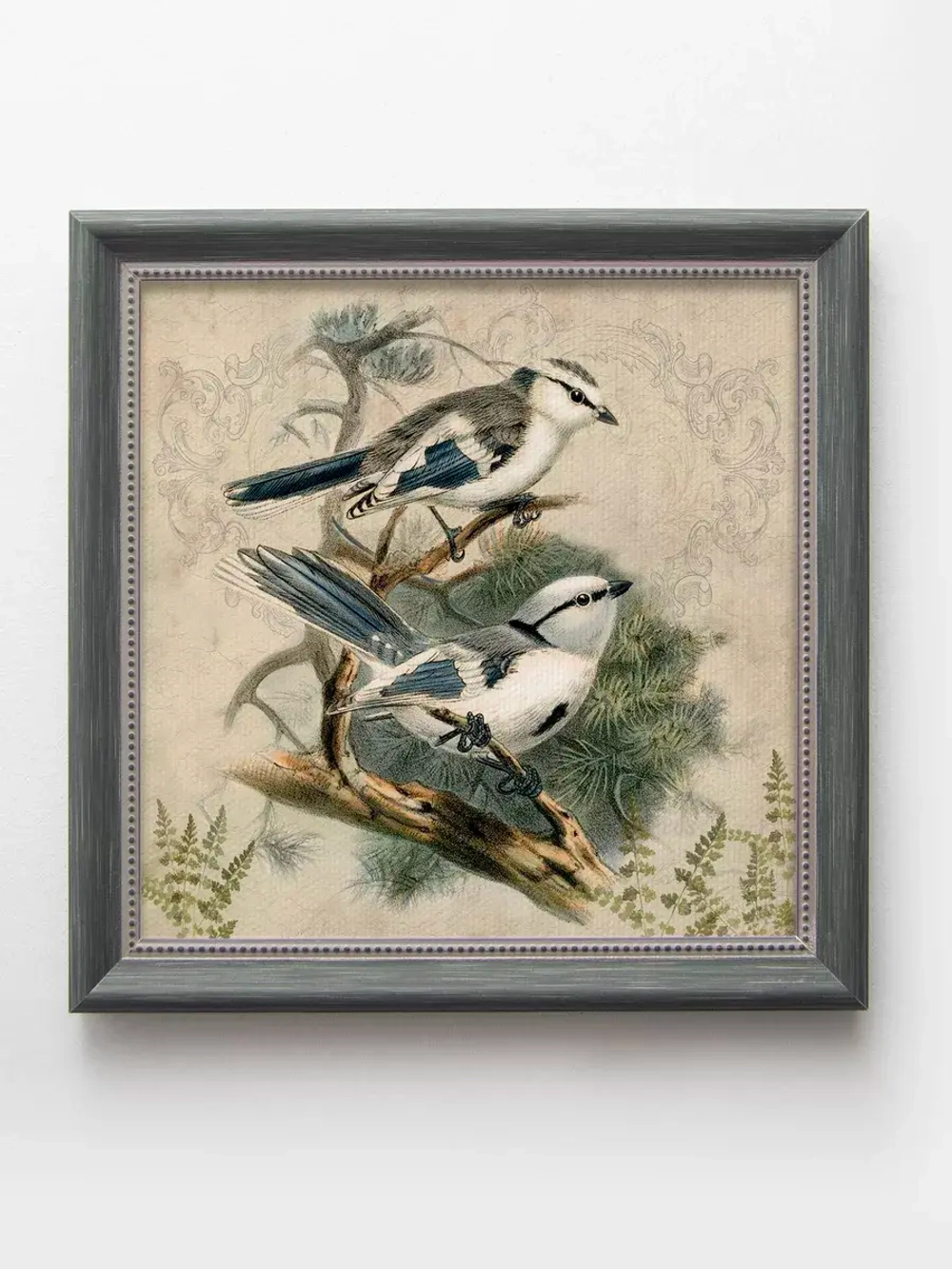 Картины на стену интерьерная на холсте 4 шт, 23*23 см