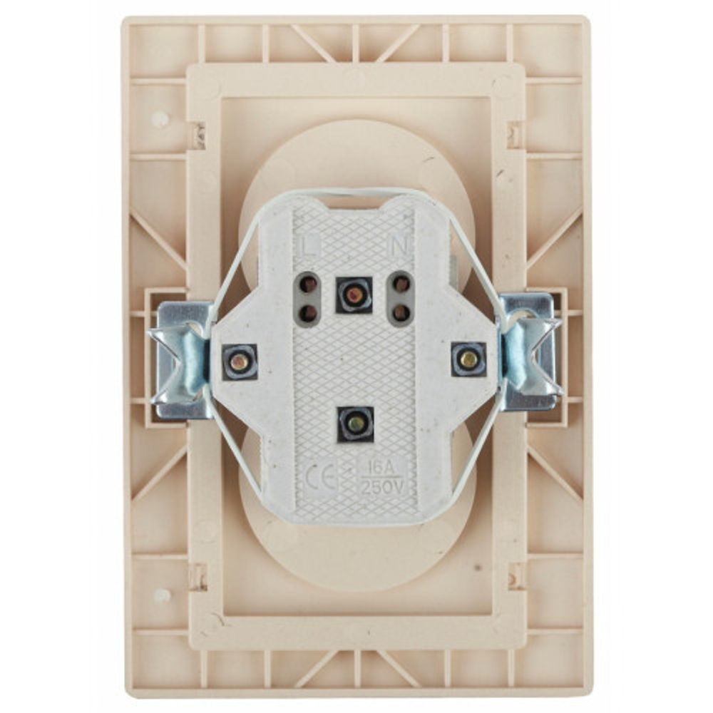 Розетка Intro Plano 1-204-05 без заземления двойная 2х2P, 16А-250В, IP20, СУ, антрацит