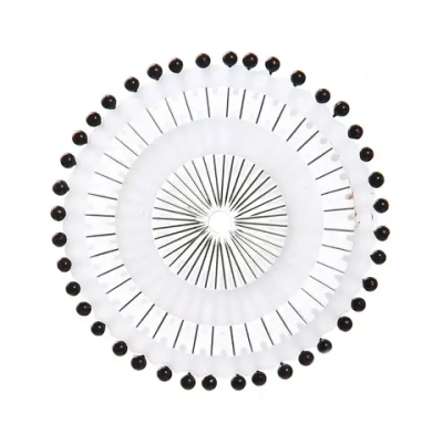 Булавка-гвоздик черная в наборе 40шт.