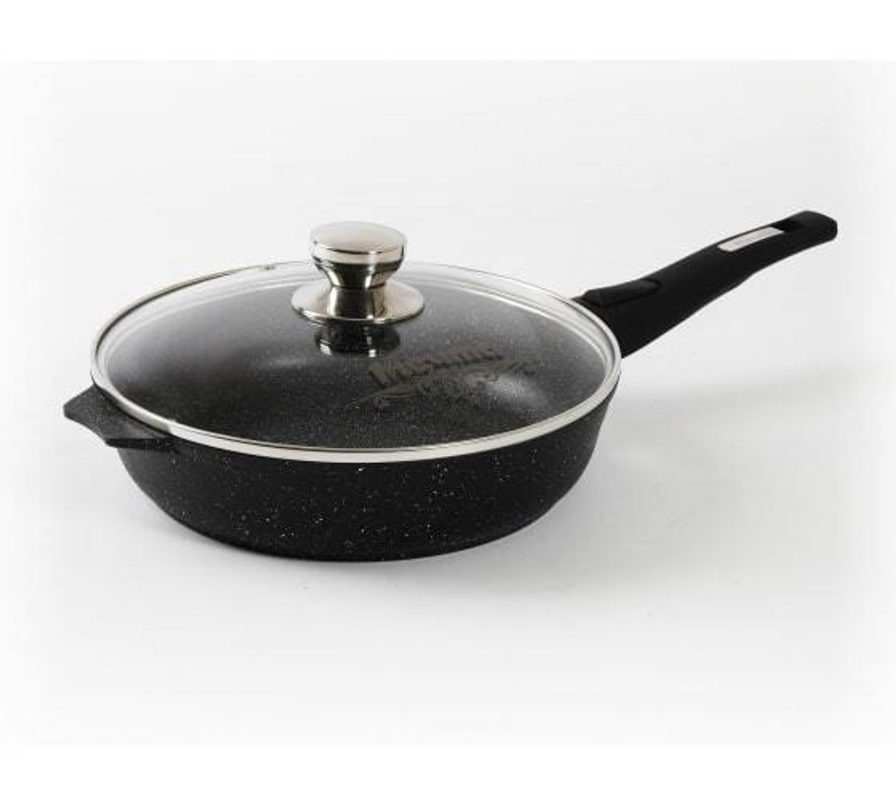 Сковорода 24см. антиприг.покр.ГРАНИТ black 024802
