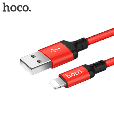 Кабель HOCO X14 USB-Lightning 2А 2м Nylon Red