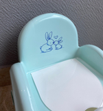 Горшок Стульчик  "Кролики" (mint-мятный)