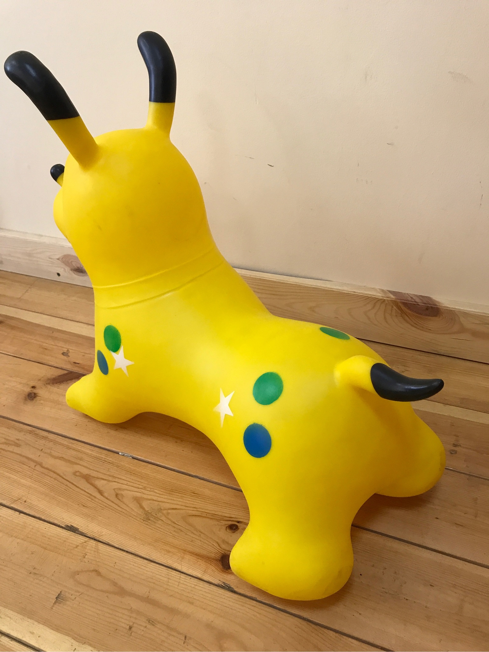 0207253/Животное-прыгун "Собака", 1300г, ПВХ, цвет Желтый, 52*48*26 см/54