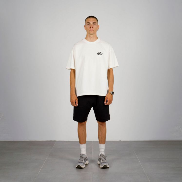 Футболка UNIFORM Heavy Stamp, молочный/черный