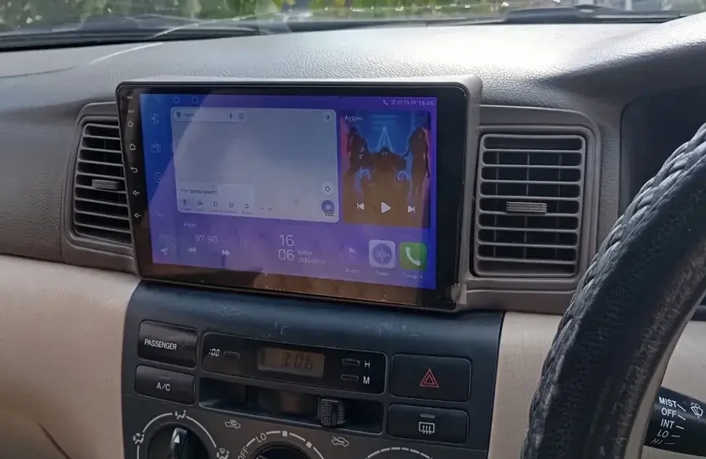 Магнитола для Toyota Corolla 120 2000-2007 (рамка бежевая с воздуховодами) - Teyes SPRO+ на Android 10, ТОП процессор, 4Гб+32Гб, 4G SIM-слот