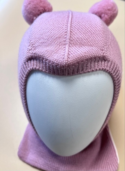 Шапка-шлем "TuTu" для девочки из шерсти