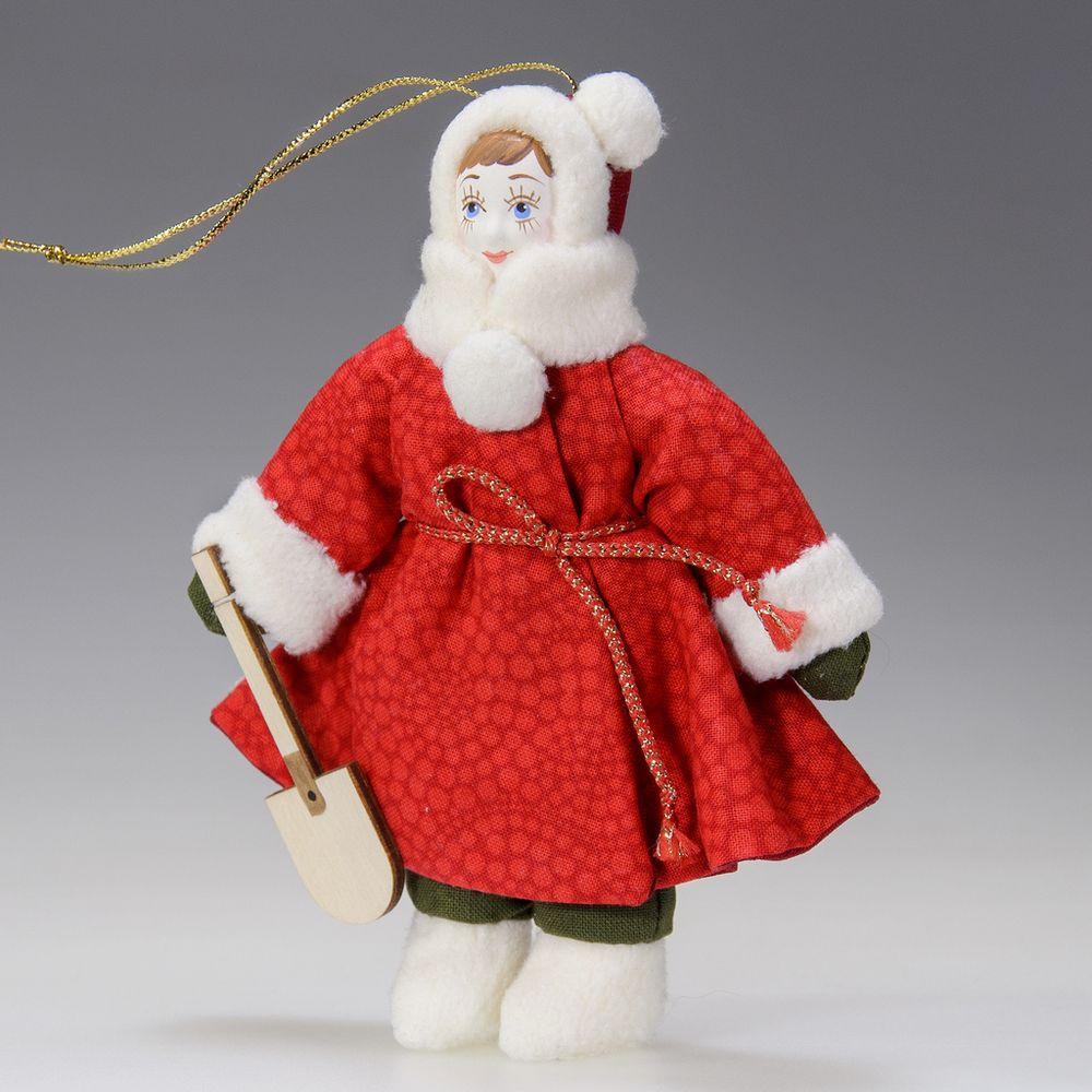 Ёлочная кукла Девочка с лопаткой