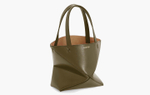 Сумка Loewe Puzzle Shiny Calfskin Leather Fold Tote Mini Bag "Dark Khaki Green"