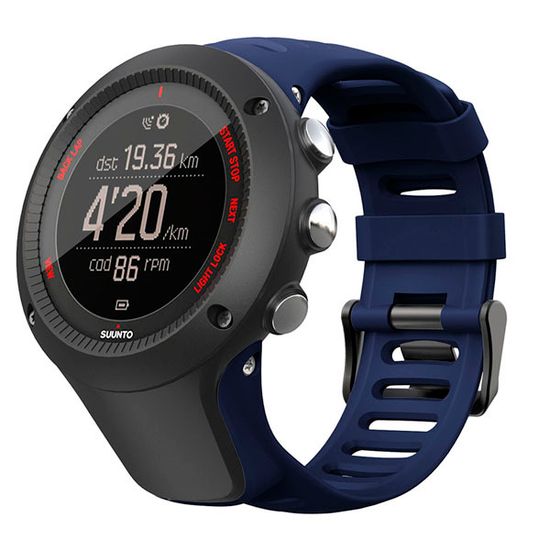 Ремешок для Suunto Ambit , Ambit 2, Ambit 3 силиконовый (Темно-синий)