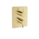 Встраиваемый термостатический смеситель для душа на 2 выхода ODISEA JOYA 598722SOC золото