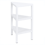 Этажерка угловая nature 3 полки 330х330х725 мм (белый)