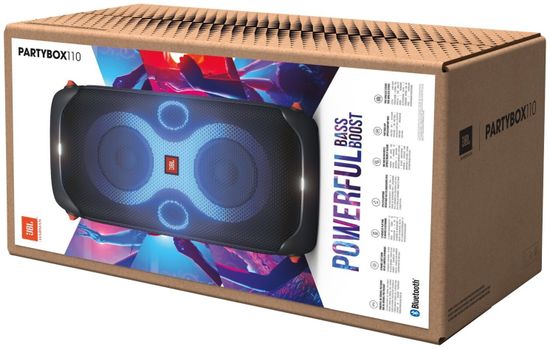 Портативная акустика JBL Partybox 110, 160 Вт, черный