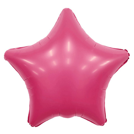 Шар (19""/48 см) Звезда, Мистик, Viva Magenta, Сатин, 1 шт. Ж54