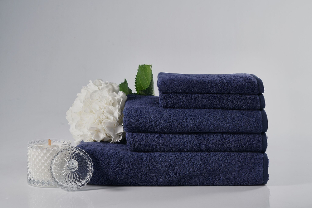 Набор полотенец 3шт Claire Batiste Atelier Ile глубокий синий