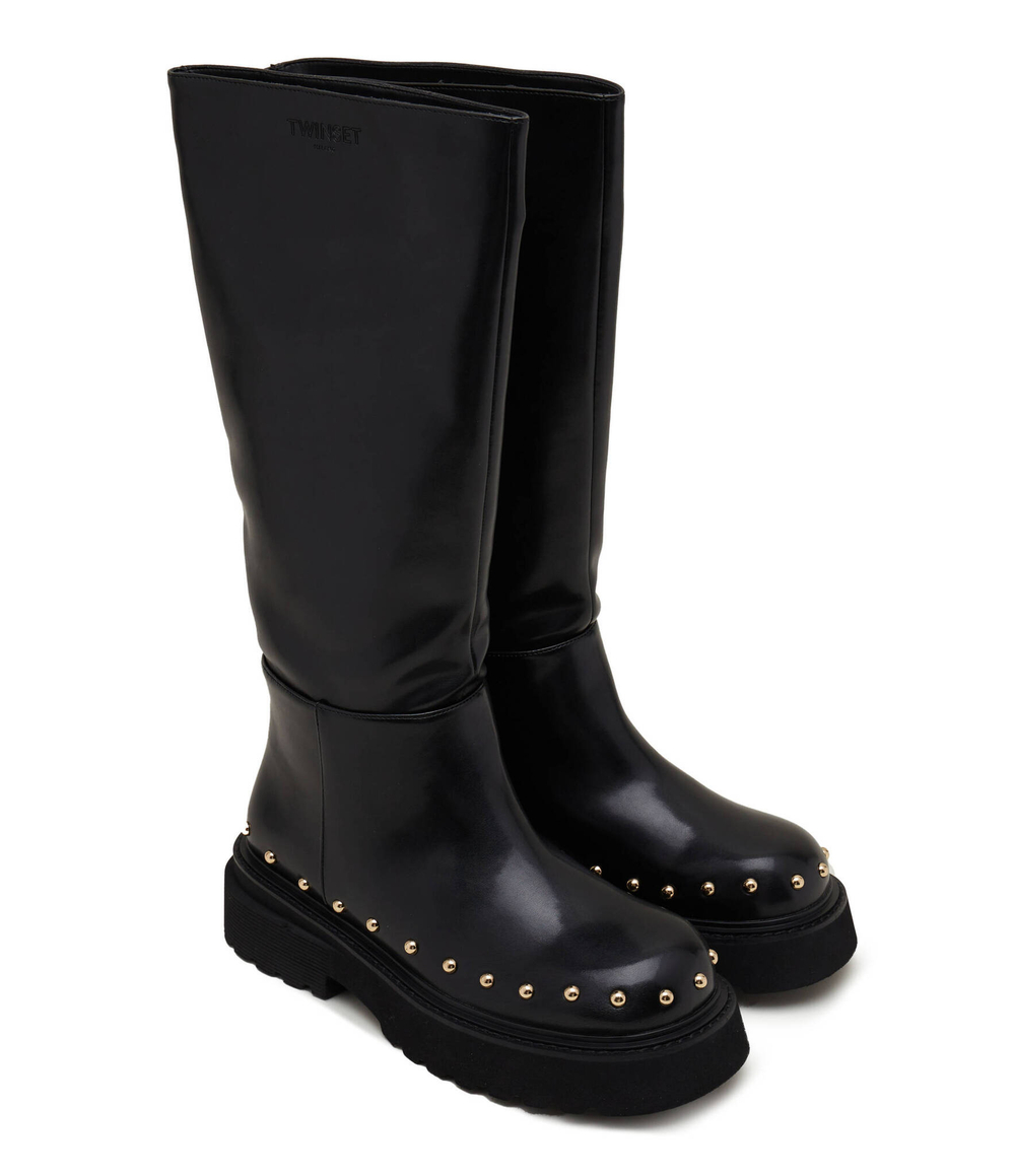 Офицерские сапоги TWINSET - черный(232TCT042)