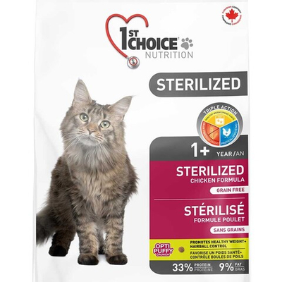 1st Choice корм для кошек стерилизованных с курицей (беззерновой) (Sterilized)