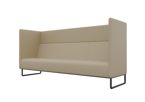 Bronks Диван трехместный BROS-3 Dollaro 517/Металл Черный 2100*760*1180